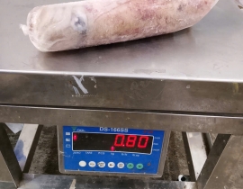 Mực lá lột da không chẻ bụng