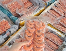 Nõn tôm thẻ xếp vỉ 500g