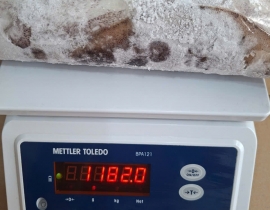 MỰC LÁ CUỘN 2A SIZE 1KG-1.2KG