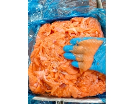VỤN CÁ HỒI - DẠNG RẺO CỤC - LỌC 90% XƯƠNG NGANG - KHÔNG DA KHÔNG MỠ